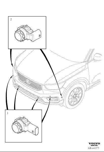 Volvo XC40 Park Assist Sensor Long 32271066 Volvo Parts Webstore