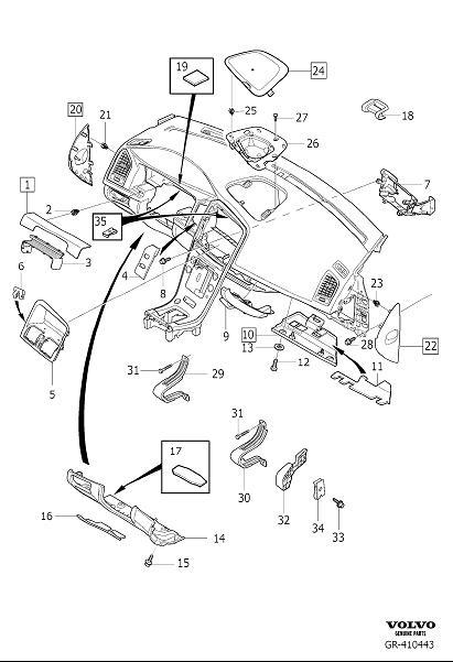 Volvo XC60 Frame - 1302366 | Volvo Parts Webstore, Oak Park IL