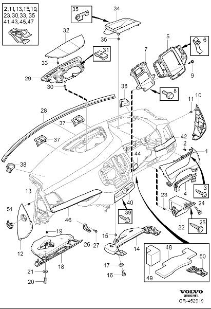 2016 Volvo XC90 Frame - 31477334 | Volvo Parts Webstore, Oak Park IL