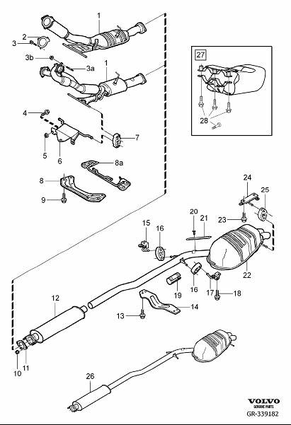 8603848 - Volvo Catalytic converter, exch | Volvo Parts Webstore, Oak ...