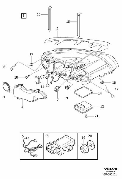 30744459 - Ballast-unit High Intensity Discharge (HID) Headlight ...