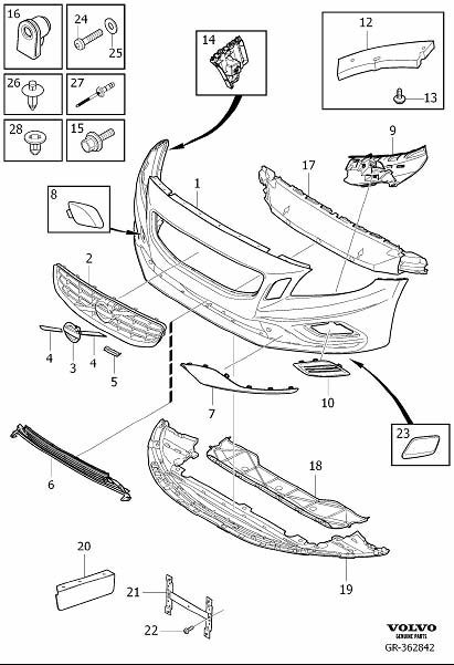 31386719 - Volvo Air guide | Volvo Parts Webstore, Oak Park IL