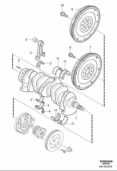 Volvo C70 Engine Connecting Rod - 31355860 | Volvo Parts Webstore, Oak ...