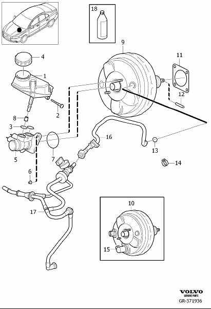 2012 Volvo S60 Vacuum hose - 31400521 | Volvo Parts Webstore, Oak Park IL