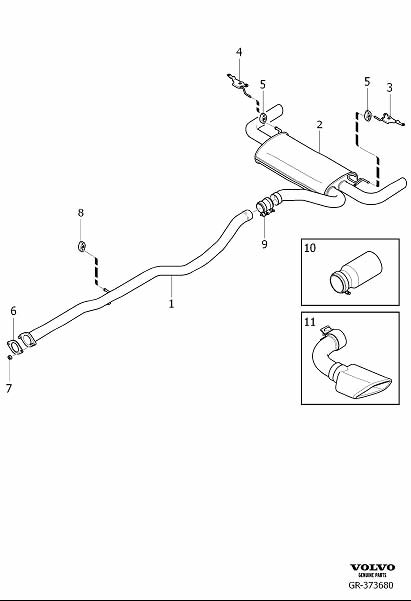 volvo S60 Gasket - 30676483 | Volvo Parts Webstore, Oak Park IL