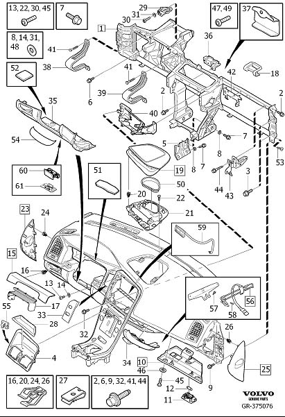 2022 Volvo License Plate Bracket Nut (Front). SPRING - 30824256 | Volvo ...