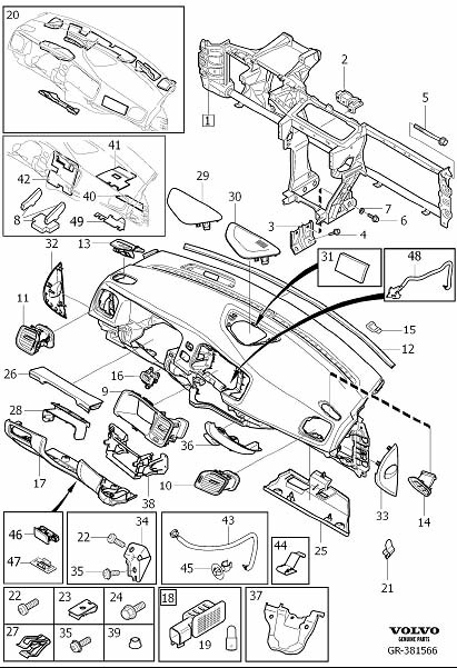 2022 Volvo License Plate Bracket Nut (front). Spring - 30824256 