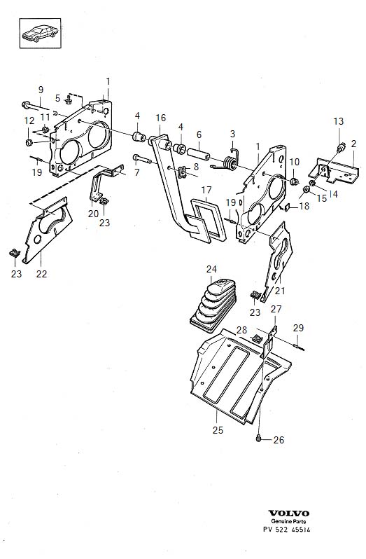 Volvo 940 SE Brake Light Switch. STOP LIGHT SWITCH - 3544691 | Volvo ...