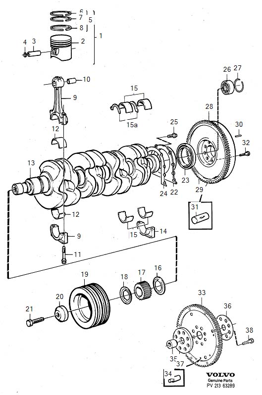 Volvo Crank mechanism