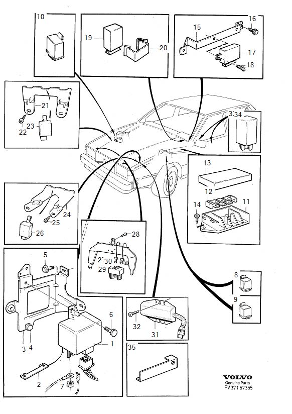 9470135 - Volvo Relay. Genuine Classic Part | Volvo Parts Webstore, Oak ...