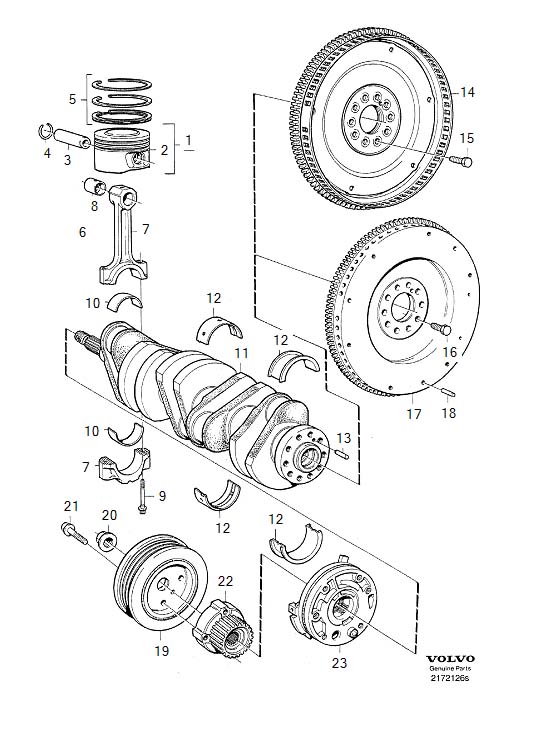 30731039 - Oscillation-damper Engine Crankshaft Pulley. OSCILLATION ...